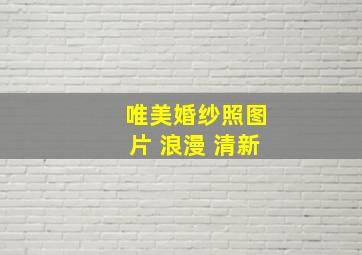 唯美婚纱照图片 浪漫 清新